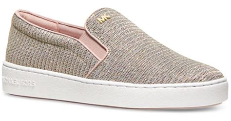 michael kors women's keaton slip on sneakers|michael kors chain mesh keaton.